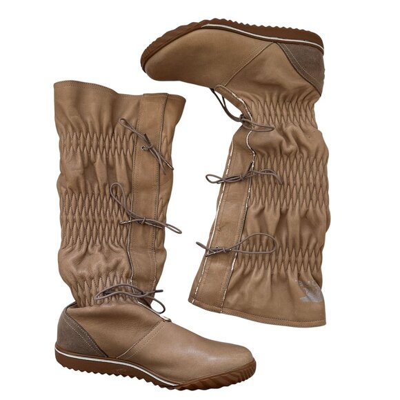 Sorel NL1583-201 Firenzy Women Waterproof Leather Boots Sz 6 Camel brown - Picture 1 of 8